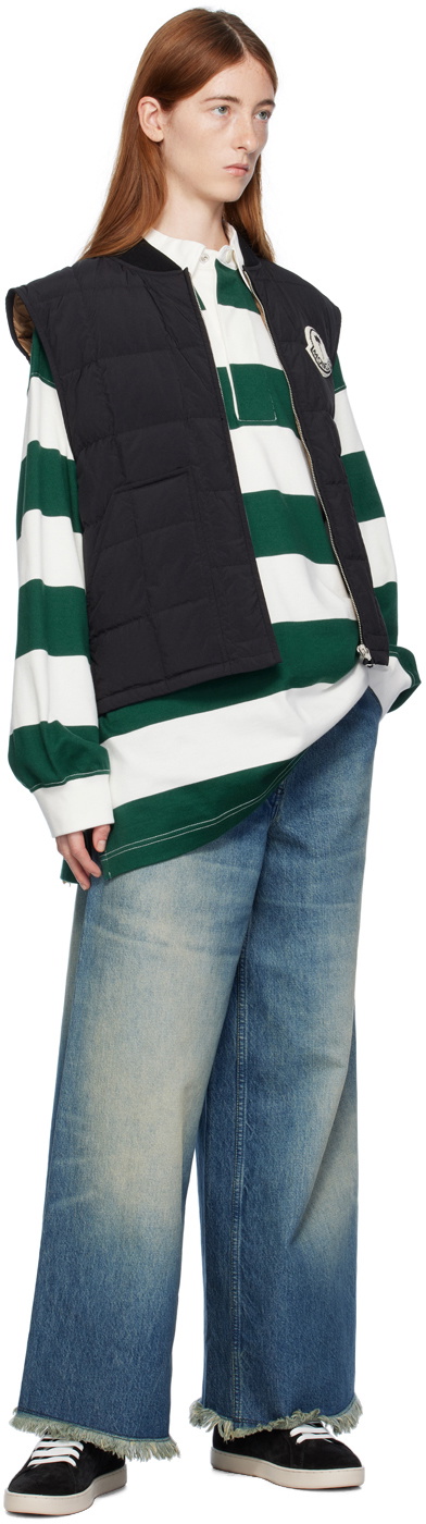 Moncler Genius Moncler x Palm Angels Black Pinwheel Down Vest