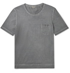 Massimo Alba - Watercolour-Dyed Cotton-Jersey T-Shirt - Gray