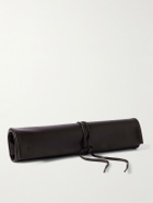 WOLF - WM Brown Textured Vegan Leather Knife Roll