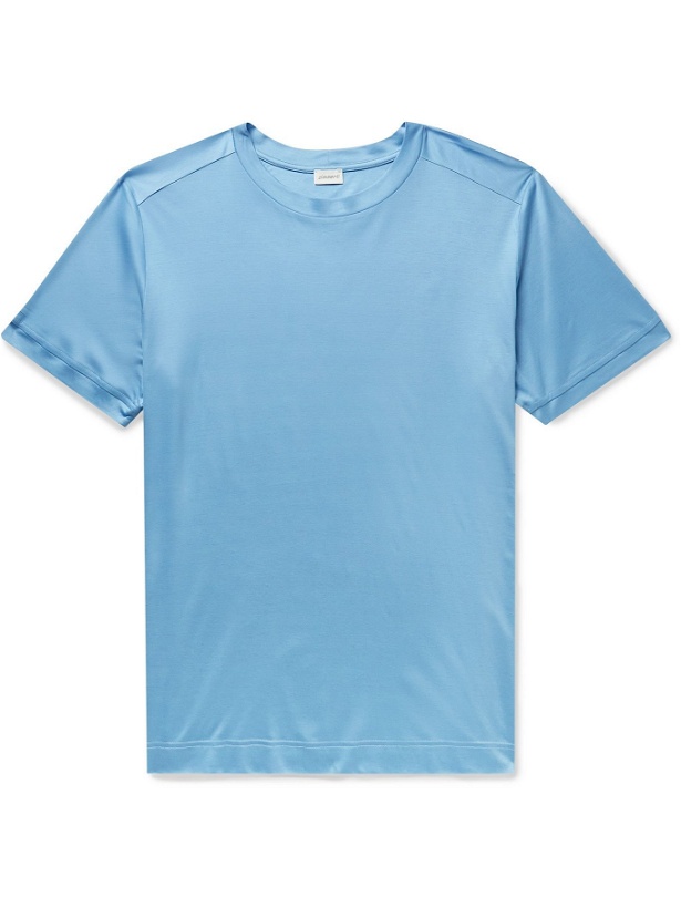 Photo: ZIMMERLI - Kurzarm Lyocell-Jersey T-Shirt - Blue