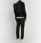 Alexander McQueen - Leather-Trimmed Logo-Print Shell Backpack - Black