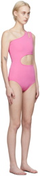 Pushbutton SSENSE Exclusive Pink Cut-Out Bodysuit