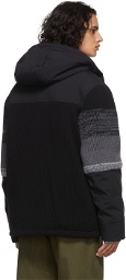 Missoni Sport Black Down Wool Coat
