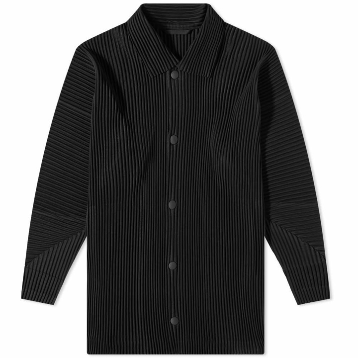 Photo: Homme Plissé Issey Miyake Men's Pleated Overshirt in Black