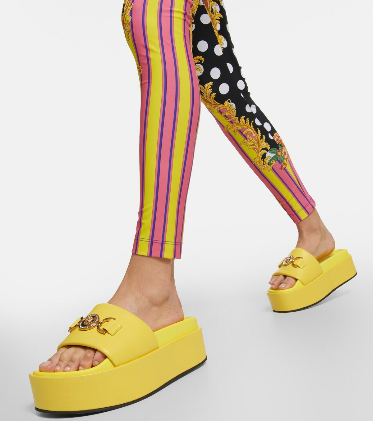 Versace Medusa '95 leather platform sandals Versace