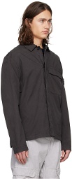 Stone Island Gray Regular Fit Overshirt Jacket