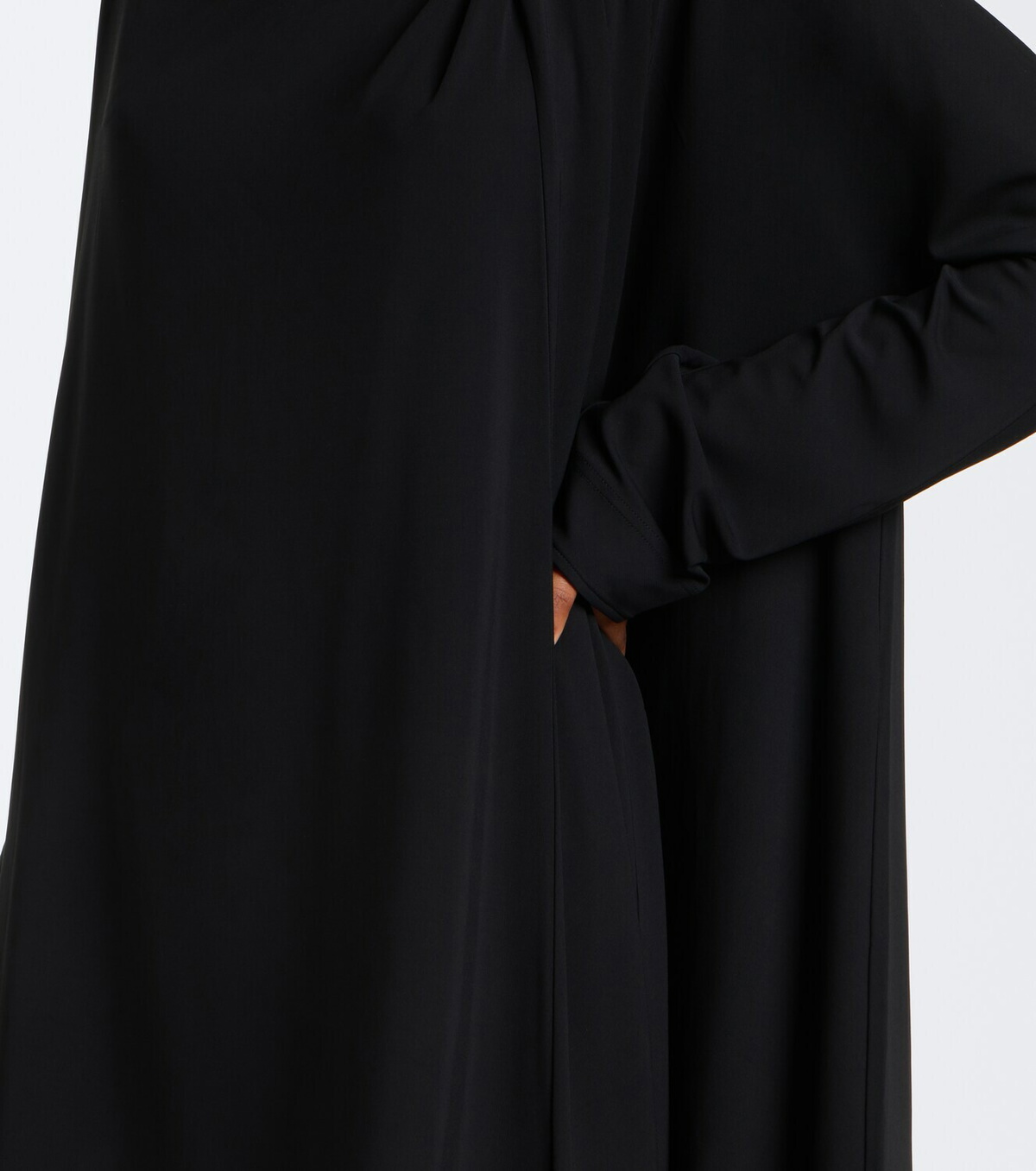 Toteme Draped scarf-detail jersey minidress