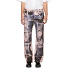 Acne Studios Pink Trompe-L'oeil 1996M Jeans