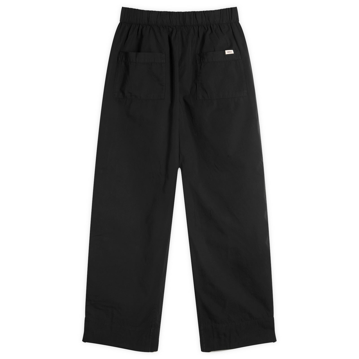 Tekla Fabrics Poplin Sleep Pant in All Black