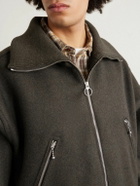 KAPITAL - Wool-Flannel Blouson Jacket - Green