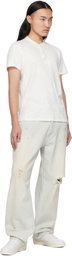 rag & bone White Retro Court Leather Sneakers