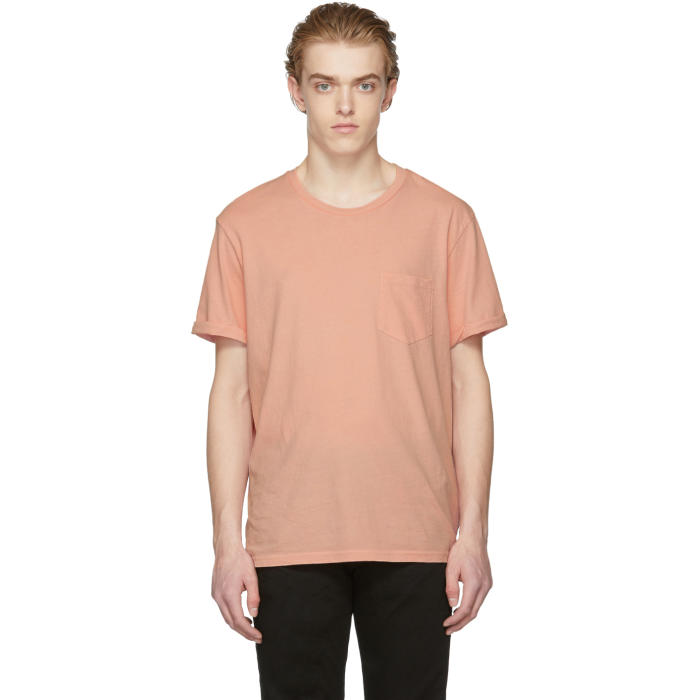 Photo: Frame Denim Pink Slouchy Pocket T-Shirt