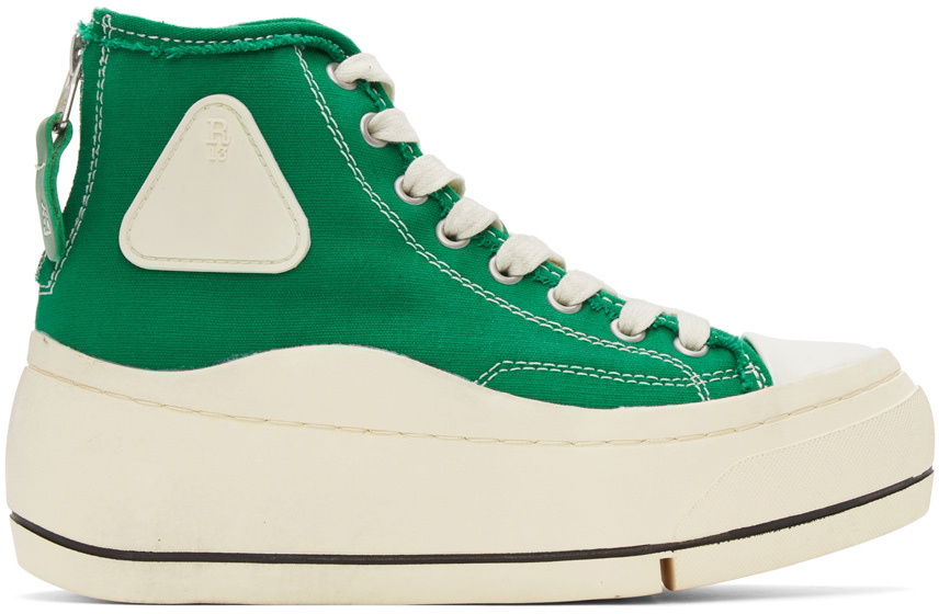 R13 Green Kurt High Top Sneakers R13