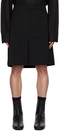 Raf Simons Black Pleated Skirt