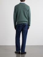 A.P.C. - Edmond Logo-Intarsia Wool Sweater - Green