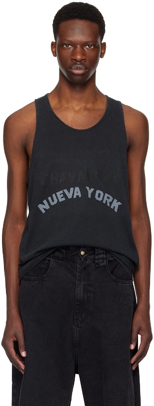 Photo: WILLY CHAVARRIA Black Printed Tank Top