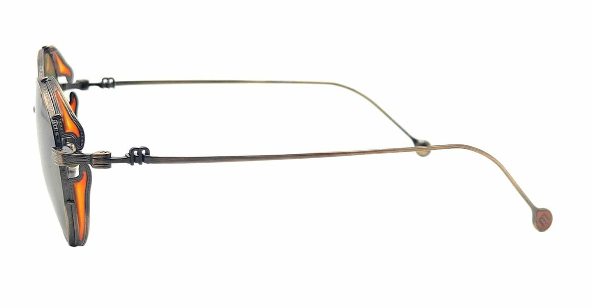 Matsuda M3152 - Antique Gold / Sage Green Sunglasses