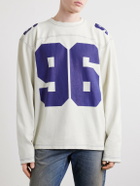 Acne Studios - Exfold Printed Cotton-Jersey T-Shirt - Neutrals