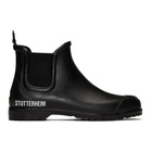 Stutterheim Black Rainwalker Chelsea Boots