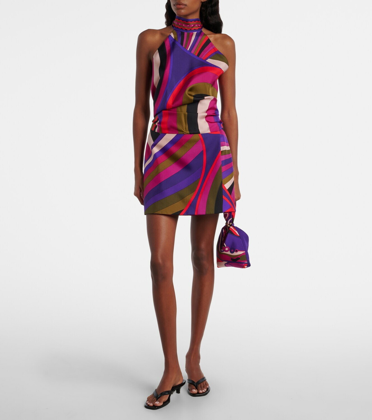Pucci Iride silk wrap skirt