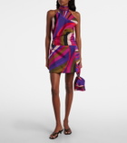 Pucci Iride silk wrap skirt