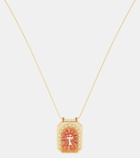 Marie Lichtenberg Mushroom Scapular 18kt gold necklace with diamonds