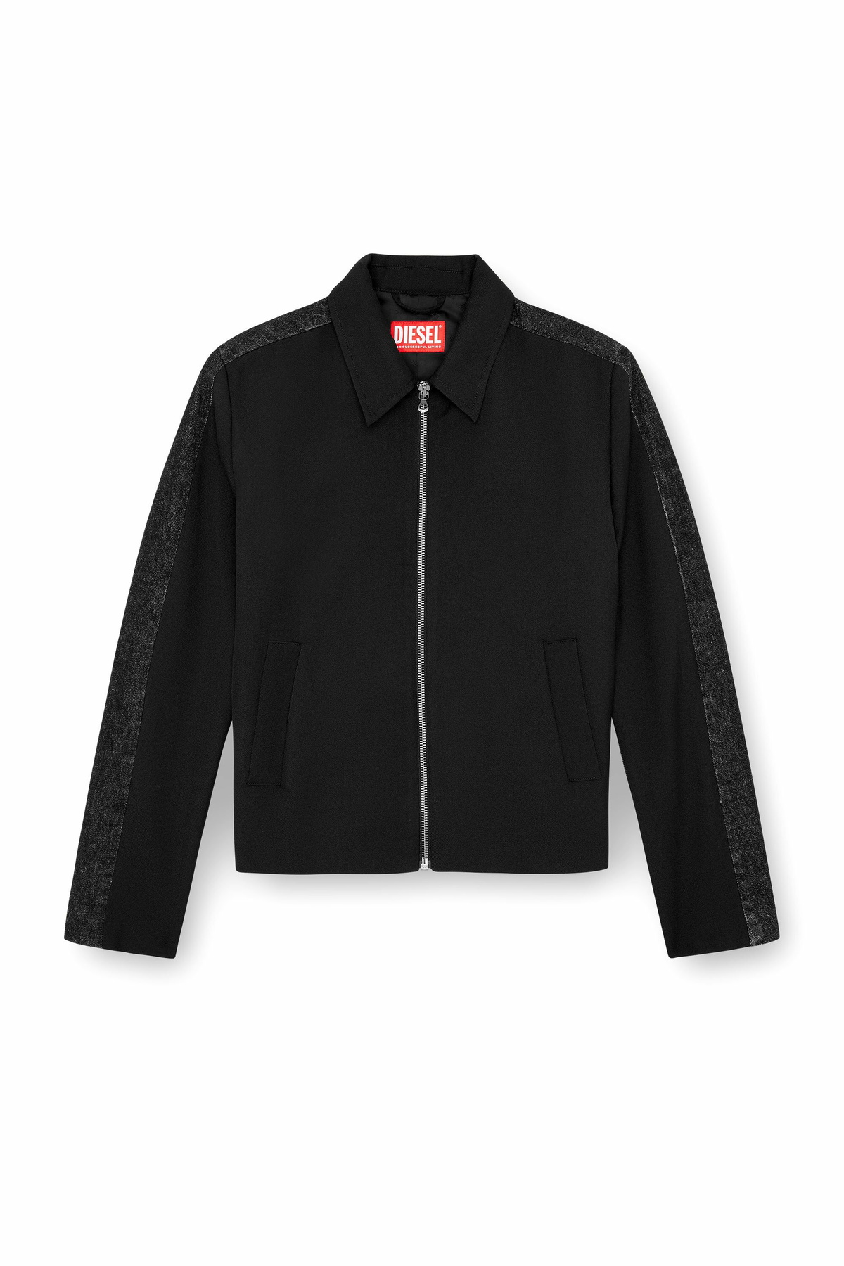 DIESEL　ブルゾンジャケット　Blouson jacket in wool blend and denim Diesel Blouson jacket in wool blend and denim - Jackets Mens in