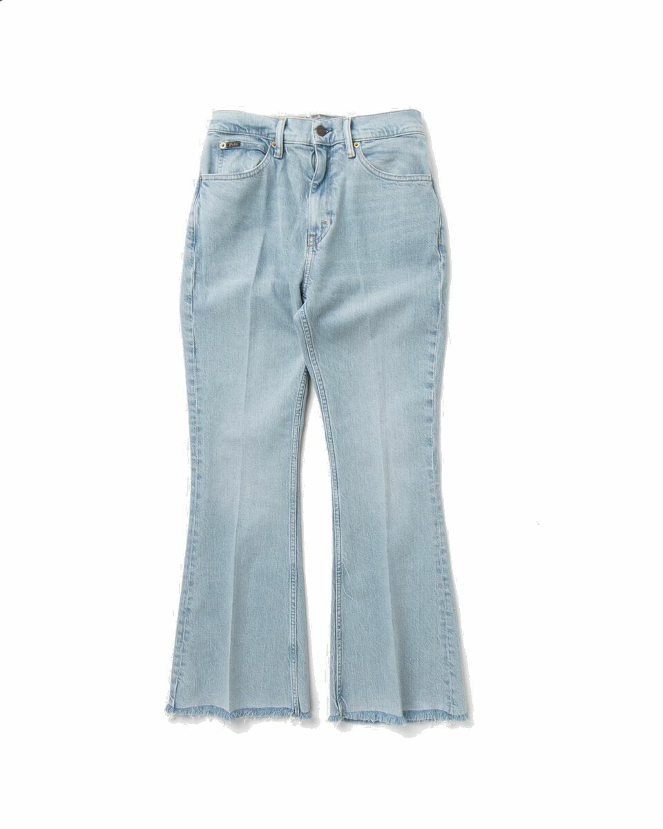 Photo: Polo Ralph Lauren Wmns Cropped Flare Jeans Blue - Womens - Jeans