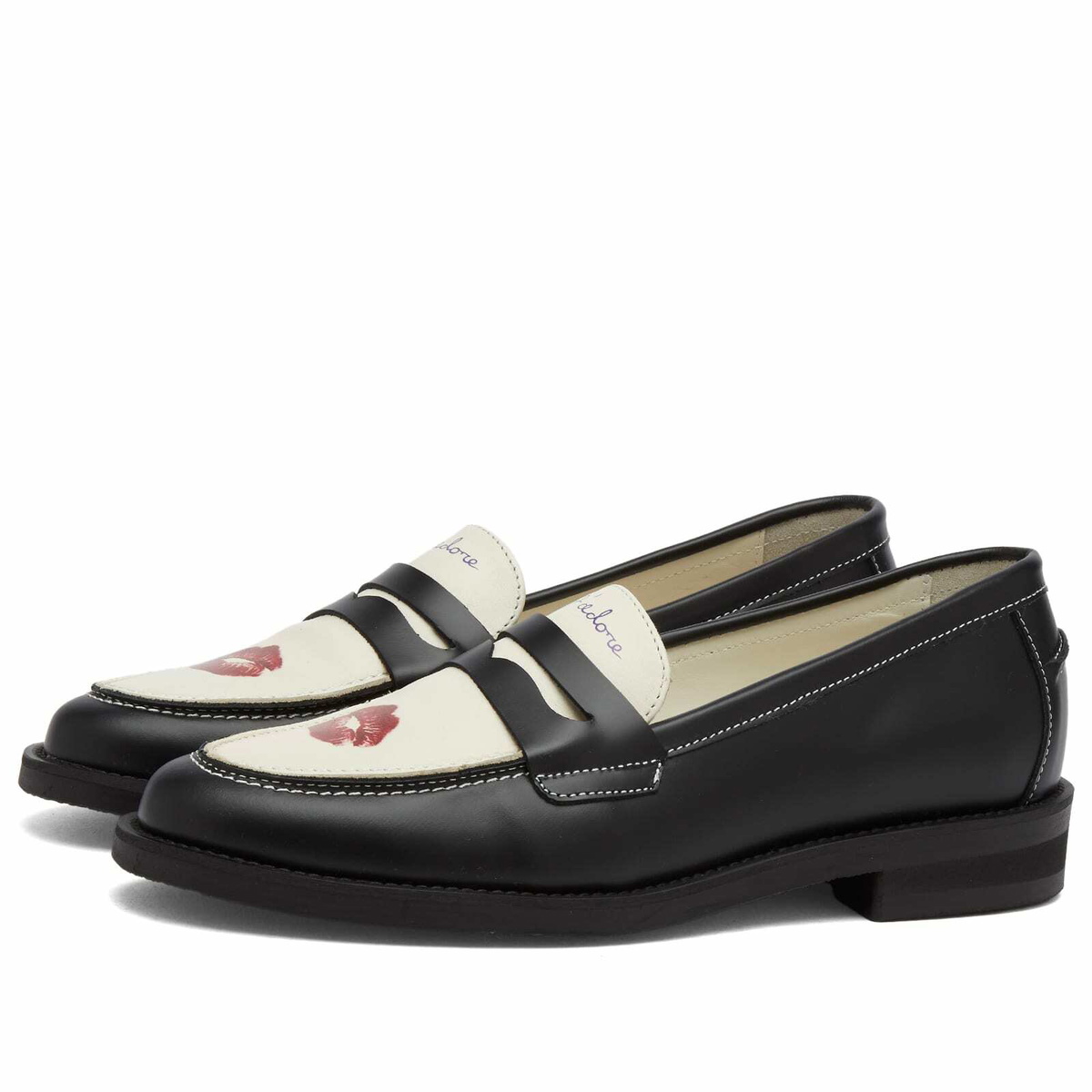 Duke + Dexter Women's Wilde Kiss Penny Loafer in Multi