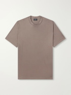 Brioni - Cotton-Jersey T-Shirt - Brown