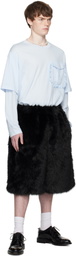 Simone Rocha Blue Layered Ruffle Pocket Long Sleeve T-shirt