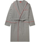 Isaia - Piped Cotton and Cashmere-Blend Twill Robe - Unknown