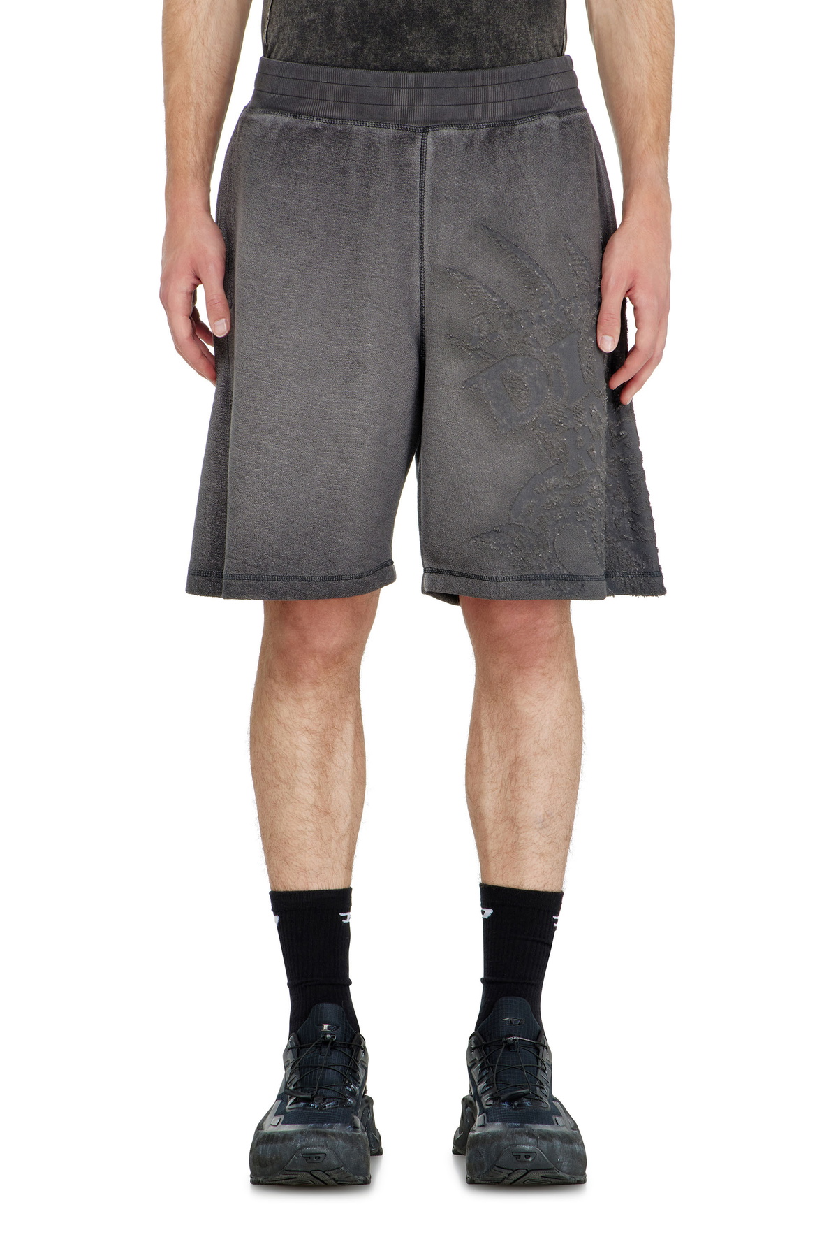 Diesel Sweatshorts with dévoré motifs - Shorts - Man -