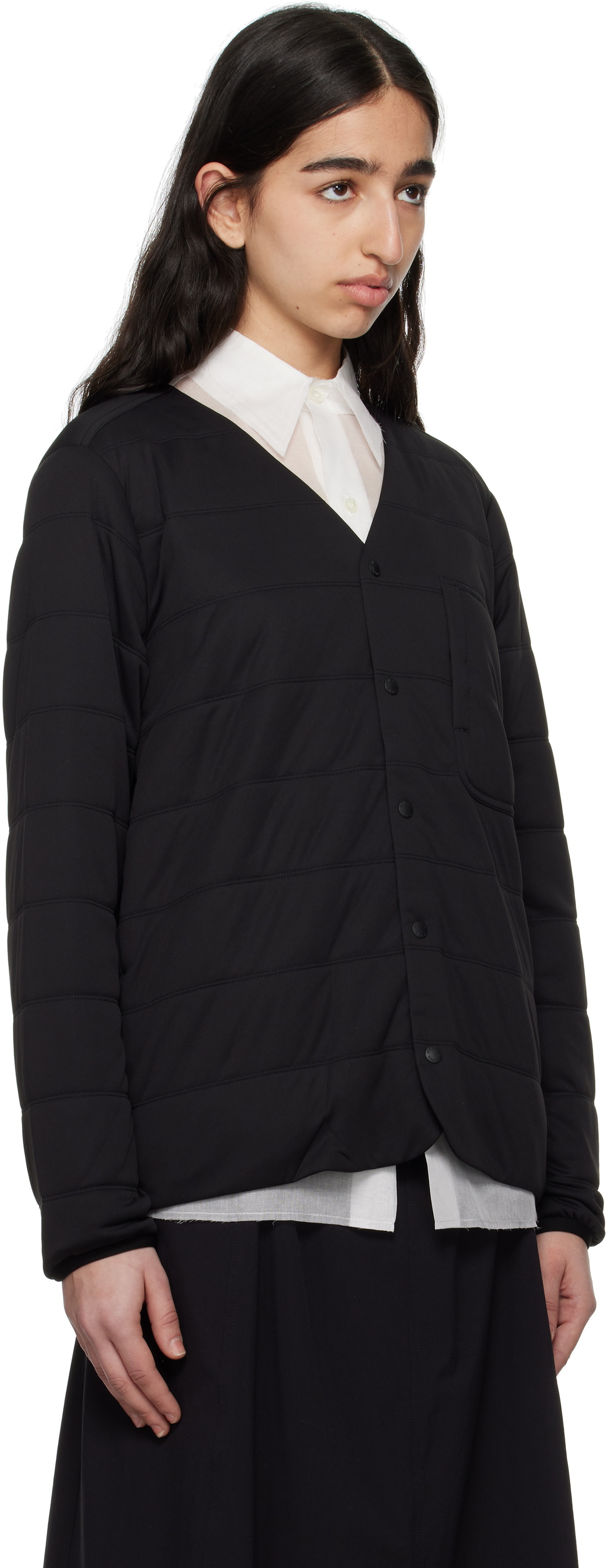 Snow Peak Black Flexible Insulated Cardigan Snow Peak