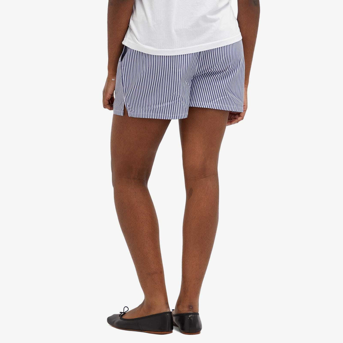 DONNI. Women's Stripe Pop Boxer in Navy Stripe
