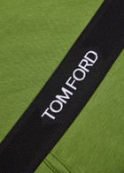 Tom Ford Stretch-cotton Boxer Briefs Green