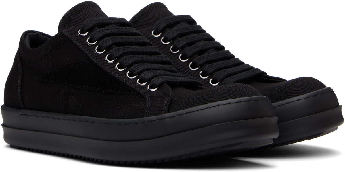 【正規品】Rick Owens ブラック Hollywood Vintage スニーカー Rick Owens DRKSHDW Black Hollywood Vintage Sneakers Rick