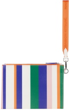 Maison Kitsuné Multicolor Stripes Pouch