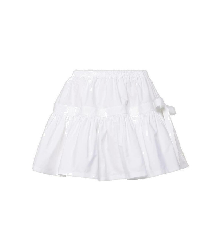 Photo: Alaïa Bow-detail ruffled miniskirt