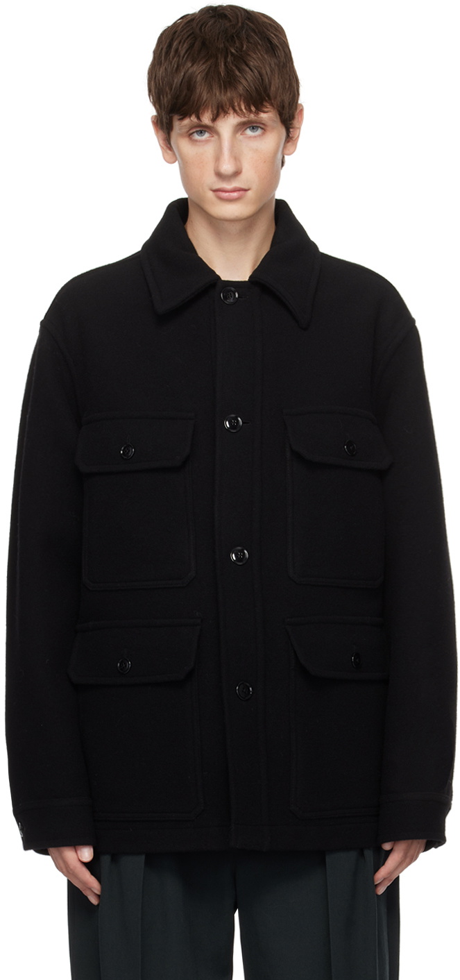 LEMAIRE Black Double-Faced Jacket Lemaire