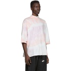 Sasquatchfabrix. Pink Tie-Dye Mock Neck T-Shirt