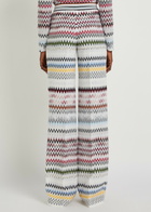 Missoni Chevron Fine-knit Wide-leg Trousers Multicoloured 1