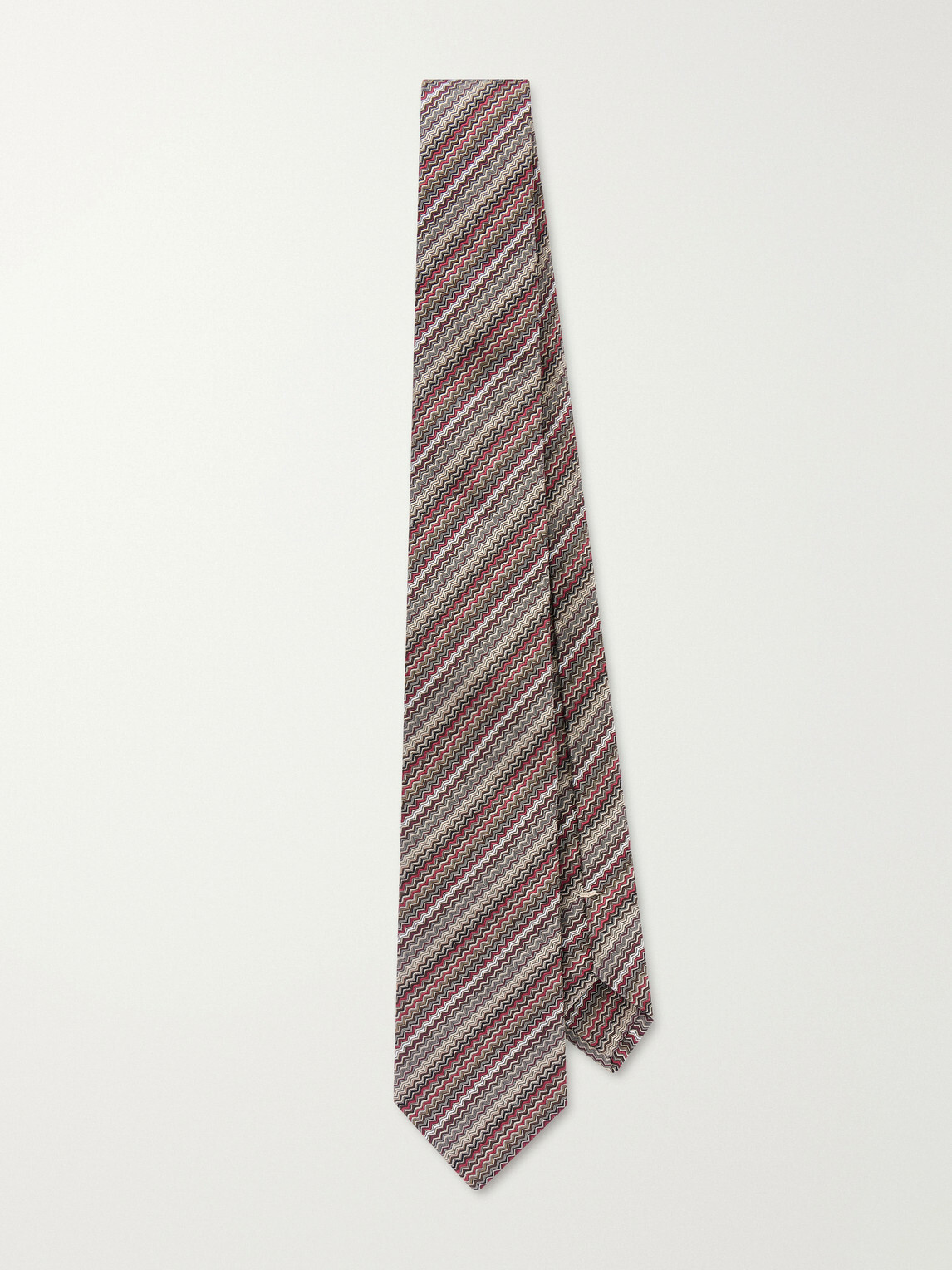 Missoni - 7cm Crochet-Knit Silk Tie - Red