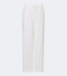 The Row Kriza cotton poplin wide-leg pants