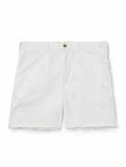 Polo Ralph Lauren - Straight-Leg Distressed Garment-Dyed Denim Shorts - White