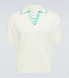 King & Tuckfield - Shawl-collar wool polo shirt