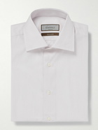 Canali - Impeccable Striped Herringbone Cotton Shirt - Pink