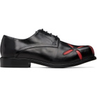 Stefan Cooke Black Slashed Square Toe Derbys