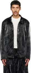 Y-3 Black Marble Nylon Blouson Jacket