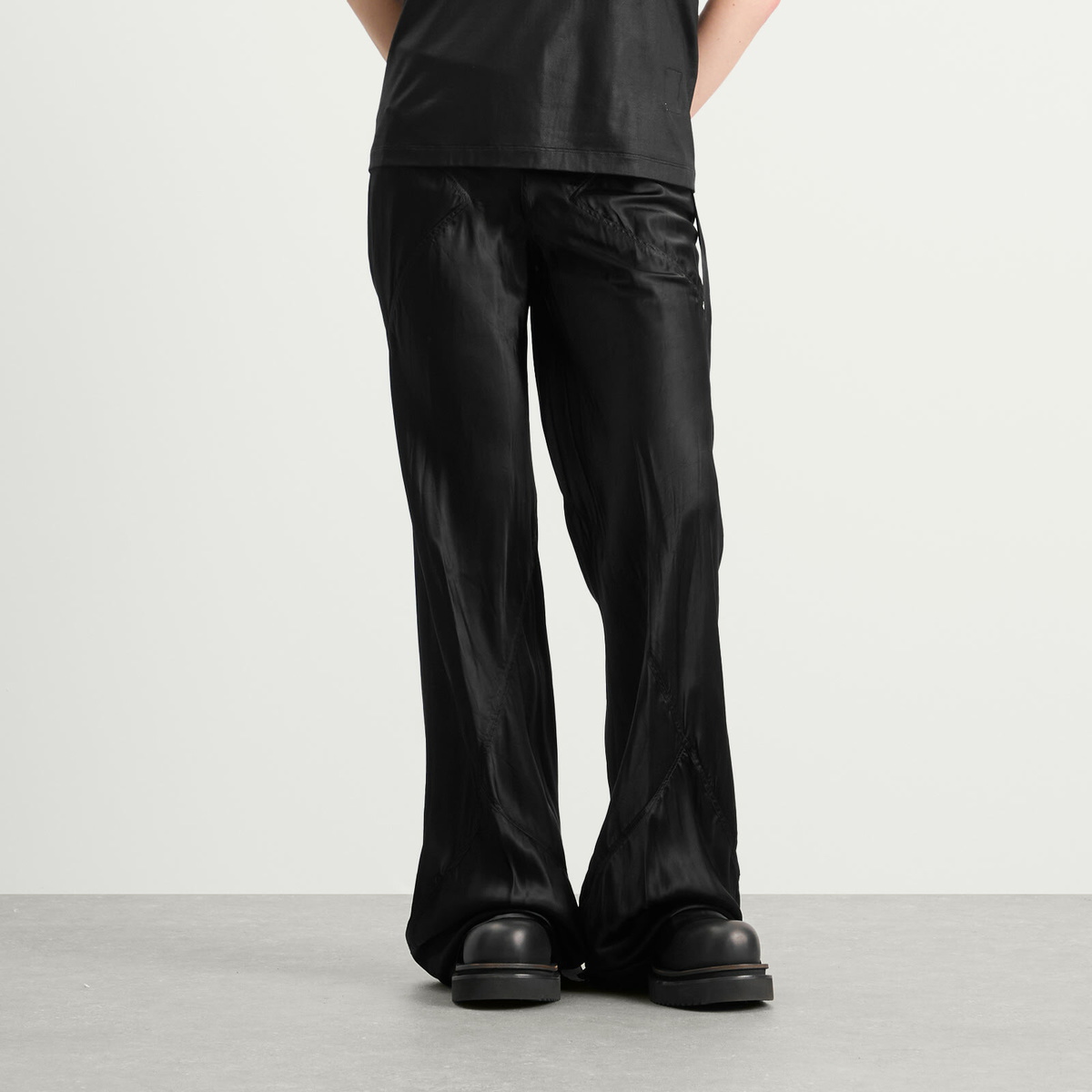 Rick Owens Women's Wide Leg Trousers in Black